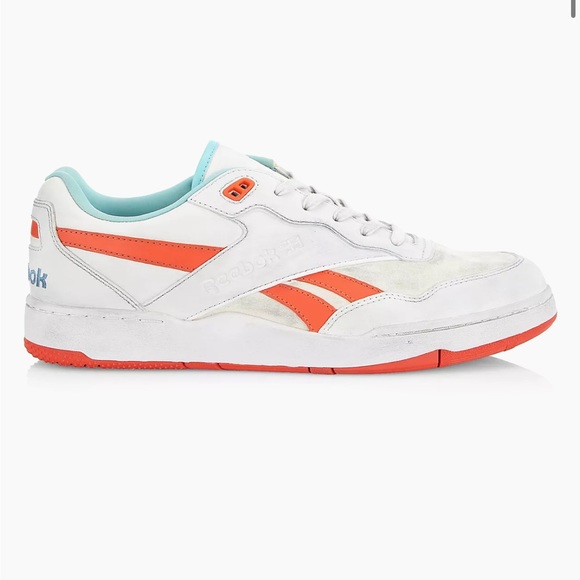 Reebok BB4000 in nimbus cloud / orange LTD Mens 9.5 - Picture 1 of 8